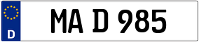 Trailer License Plate